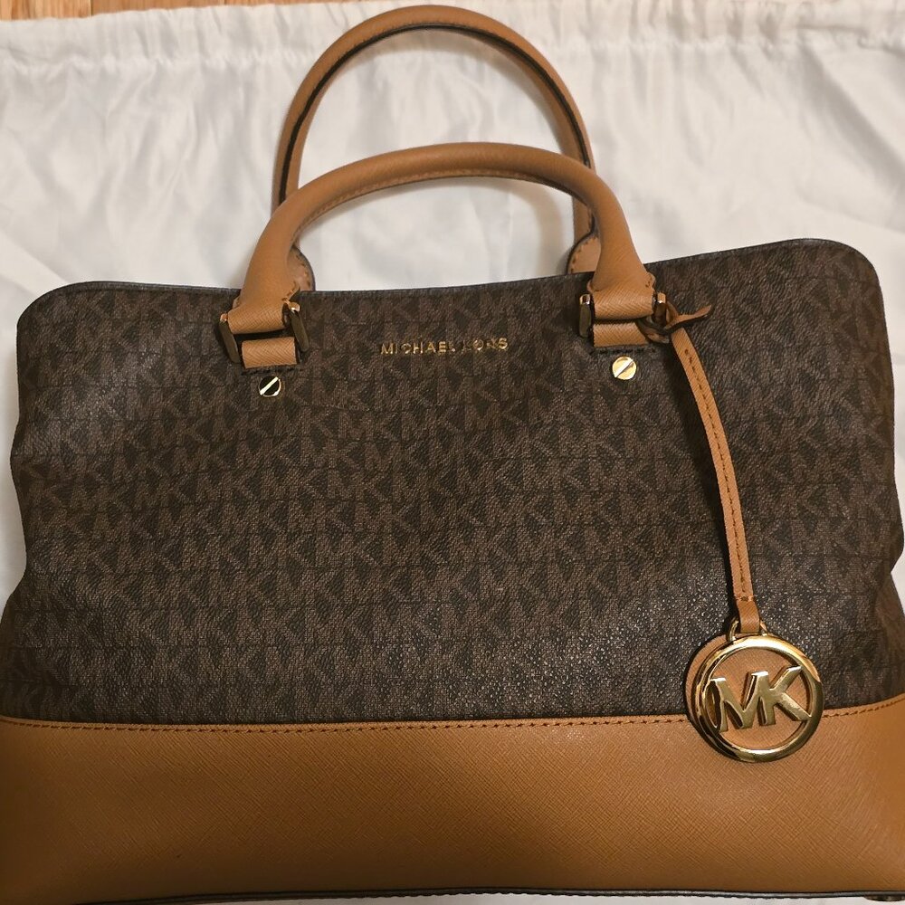 Michael Kors Brown and Tan Bag